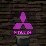 Mitsubishi  logó – 7 színű, színváltós LED lámpa