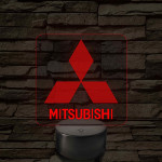 Mitsubishi  logó – 7 színű, színváltós LED lámpa