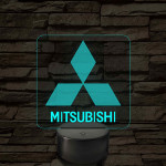 Mitsubishi  logó – 7 színű, színváltós LED lámpa