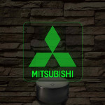 Mitsubishi  logó – 7 színű, színváltós LED lámpa