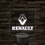 Renault logó – 7 színű, színváltós LED lámpa