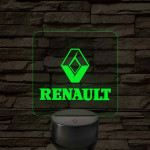 Renault logó – 7 színű, színváltós LED lámpa