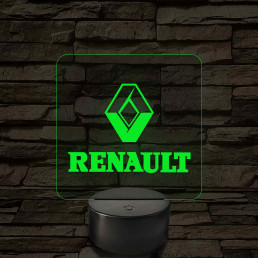 Renault logó – 7 színű, színváltós LED lámpa