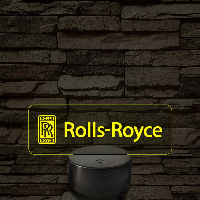 Rolls-Royce logó – 7 színű, színváltós LED lámpa
