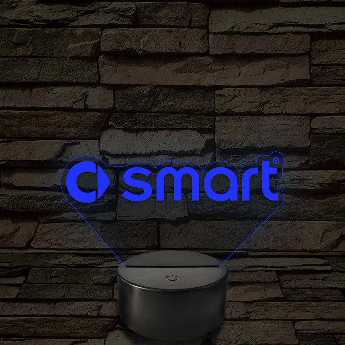Smart logó – 7 színű, színváltós LED lámpa