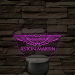 Aston Martin logó – 7 színű, színváltós LED lámpa