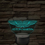 Aston Martin logó – 7 színű, színváltós LED lámpa