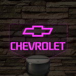 Chevrolet logó – 7 színű, színváltós LED lámpa