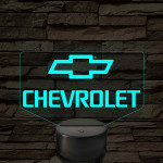 Chevrolet logó – 7 színű, színváltós LED lámpa