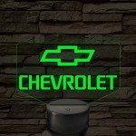 Chevrolet logó – 7 színű, színváltós LED lámpa