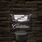 Cadillac logó – 7 színű, színváltós LED lámpa