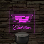 Cadillac logó – 7 színű, színváltós LED lámpa