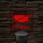 Cadillac logó – 7 színű, színváltós LED lámpa