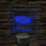 Cadillac logó – 7 színű, színváltós LED lámpa