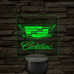 Cadillac logó – 7 színű, színváltós LED lámpa