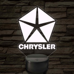 Chrysler logó – 7 színű, színváltós LED lámpa