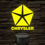 Chrysler logó – 7 színű, színváltós LED lámpa