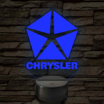 Chrysler logó – 7 színű, színváltós LED lámpa