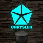 Chrysler logó – 7 színű, színváltós LED lámpa