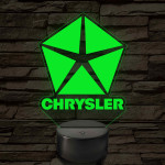 Chrysler logó – 7 színű, színváltós LED lámpa