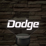 Dodge felirat – 7 színű, színváltós LED lámpa