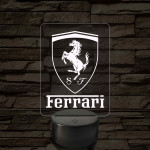 Ferrari logó – 7 színű, színváltós LED lámpa