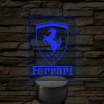 Ferrari logó – 7 színű, színváltós LED lámpa