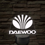 Daewoo logó – 7 színű, színváltós LED lámpa