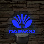 Daewoo logó – 7 színű, színváltós LED lámpa