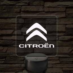 Citroën logó – 7 színű, színváltós LED lámpa
