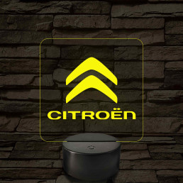 Citroën logó – 7 színű, színváltós LED lámpa