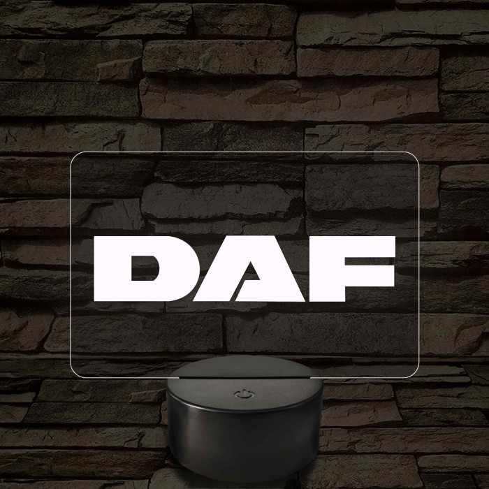 Daf logó – 7 színű, színváltós LED lámpa