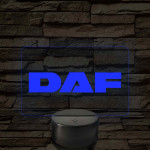 Daf logó – 7 színű, színváltós LED lámpa