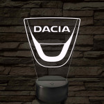 Dacia logó – 7 színű, színváltós LED lámpa