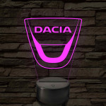 Dacia logó – 7 színű, színváltós LED lámpa