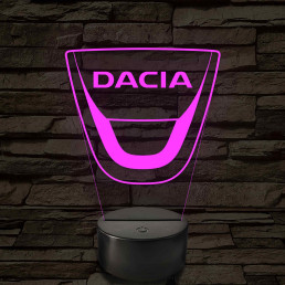 Dacia logó – 7 színű, színváltós LED lámpa