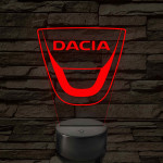 Dacia logó – 7 színű, színváltós LED lámpa