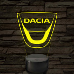 Dacia logó – 7 színű, színváltós LED lámpa