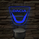 Dacia logó – 7 színű, színváltós LED lámpa