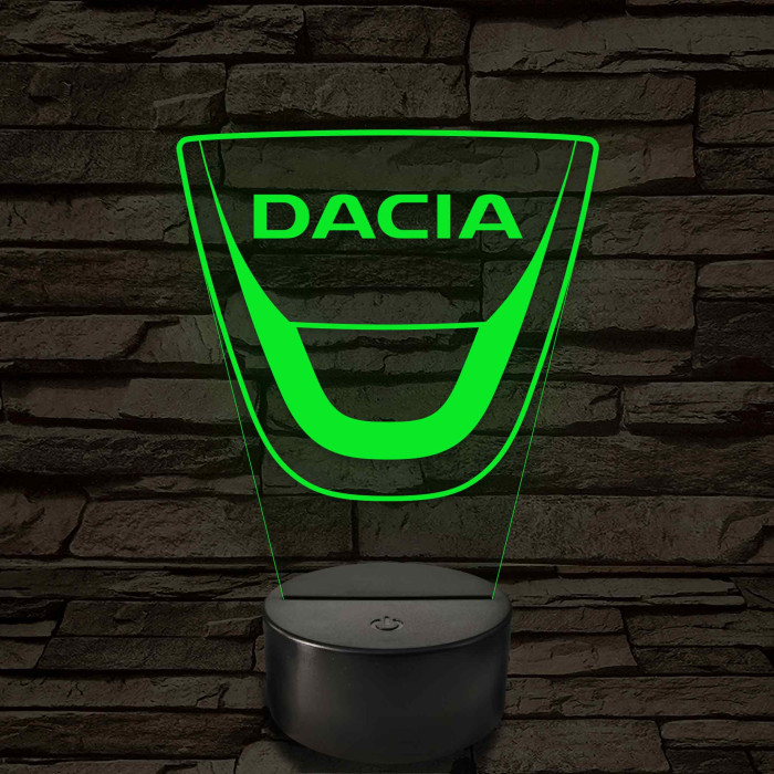 Dacia logó – 7 színű, színváltós LED lámpa