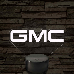 GMC logó – 7 színű, színváltós LED lámpa