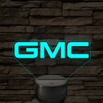 GMC logó – 7 színű, színváltós LED lámpa