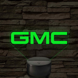 GMC logó – 7 színű, színváltós LED lámpa