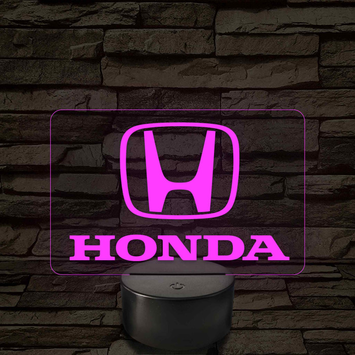 Honda logó – 7 színű, színváltós LED lámpa