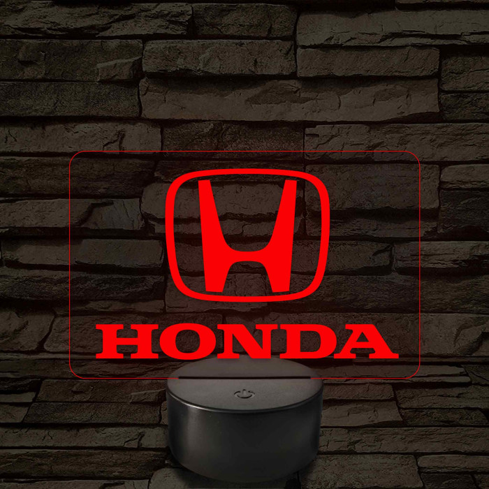 Honda logó – 7 színű, színváltós LED lámpa