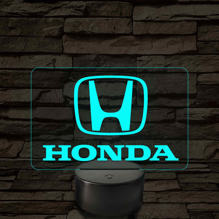 Honda logó – 7 színű, színváltós LED lámpa