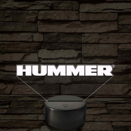 Hummer logó – 7 színű, színváltós LED lámpa