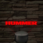Hummer logó – 7 színű, színváltós LED lámpa