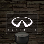 Infiniti logó – 7 színű, színváltós LED lámpa