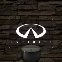 Infiniti logó – 7 színű, színváltós LED lámpa